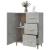 Servantă, gri beton, 69,5x34x90 cm, lemn prelucrat GartenMobel Dekor