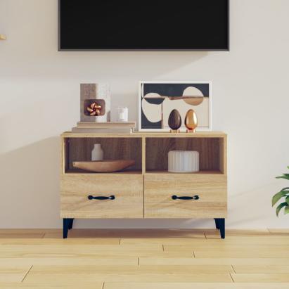 Comodă TV, stejar sonoma, 80x36x50 cm, lemn prelucrat GartenMobel Dekor
