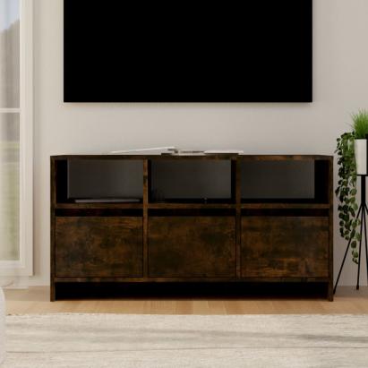 Comodă TV, stejar fumuriu, 102x37,5x52,5 cm, lemn prelucrat GartenMobel Dekor