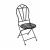 Set mobilier gradina/terasa, metal, negru, 1 masa, 2 scaune, Susan GartenVIP DiyLine
