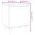 Noptiere picioare lemn masiv 2 buc. stejar fumuriu 40x30x50cm GartenMobel Dekor