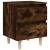Noptiere picioare lemn masiv 2 buc. stejar fumuriu 40x35x50 cm GartenMobel Dekor