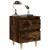 Noptiere picioare lemn masiv 2 buc. stejar fumuriu 40x35x50 cm GartenMobel Dekor