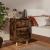 Noptiere picioare lemn masiv 2 buc. stejar afumat 40x35x69 cm GartenMobel Dekor