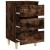 Noptiere picioare lemn masiv 2 buc. stejar afumat 40x35x69 cm GartenMobel Dekor