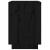 Noptiere, 2 buc., negru, 40x35x50 cm, lemn masiv de pin GartenMobel Dekor