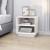 Noptiere, 2 buc., alb, 40x34x40 cm, lemn masiv de pin GartenMobel Dekor