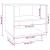 Noptiere, 2 buc., alb, 40x34x40 cm, lemn masiv de pin GartenMobel Dekor