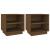 Noptiere, 2 buc, maro miere, 40x34x40 cm, lemn masiv de pin GartenMobel Dekor