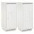 Servante, 2 buc., alb, 31,5x34x75 cm, lemn masiv de pin GartenMobel Dekor