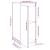 Servante, 2 buc., negru, 31,5x34x75 cm, lemn masiv de pin GartenMobel Dekor