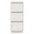 Servante, 2 buc., alb, 32x34x75 cm, lemn masiv de pin GartenMobel Dekor