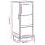 Servante, 2 buc., negru, 32x34x75 cm, lemn masiv de pin GartenMobel Dekor