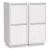Servante, 2 buc., alb, 31,5x34x75 cm, lemn masiv de pin GartenMobel Dekor