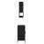 Set mobilier de baie, 2 piese, negru, lemn compozit GartenMobel Dekor