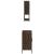 Set mobilier de baie, 2 piese, stejar maro, lemn prelucrat GartenMobel Dekor