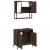 Set mobilier de baie, 2 piese, stejar maro, lemn prelucrat GartenMobel Dekor