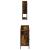 Set mobilier de baie, 3 piese, stejar fumuriu, lemn prelucrat GartenMobel Dekor