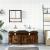 Set mobilier de baie, 3 piese, stejar fumuriu, lemn prelucrat GartenMobel Dekor