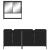 Set mobilier de baie, 3 piese, negru, lemn compozit GartenMobel Dekor