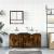 Set mobilier de baie, 3 piese, stejar fumuriu, lemn prelucrat GartenMobel Dekor