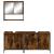 Set mobilier de baie, 3 piese, stejar fumuriu, lemn prelucrat GartenMobel Dekor