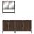 Set mobilier de baie, 3 piese, stejar maro, lemn prelucrat GartenMobel Dekor