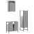 Set mobilier de baie, 3 piese, gri sonoma, lemn prelucrat GartenMobel Dekor