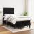 Pat box spring cu saltea, negru, 120x190 cm, catifea GartenMobel Dekor