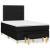 Pat box spring cu saltea, negru, 120x190 cm, catifea GartenMobel Dekor