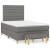 Pat box spring cu saltea, negru, 120x190 cm, catifea GartenMobel Dekor
