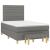 Pat box spring cu saltea, negru, 120x190 cm, catifea GartenMobel Dekor