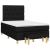 Pat box spring cu saltea, negru, 120x190 cm, catifea GartenMobel Dekor