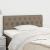 Tăblie de pat, gri taupe, 90x7x78/88 cm, textil GartenMobel Dekor