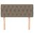Tăblie de pat, gri taupe, 90x7x78/88 cm, textil GartenMobel Dekor