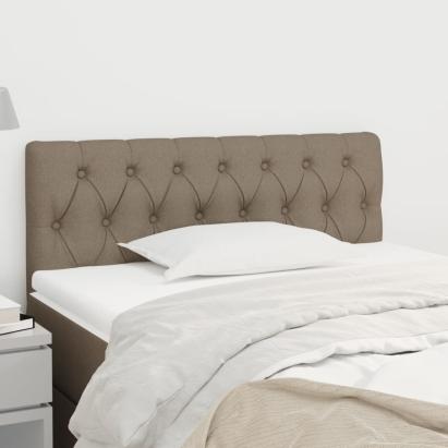 Tăblie de pat, gri taupe, 90x7x78/88 cm, textil GartenMobel Dekor