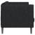 Canapea, 2 locuri, negru, material textil GartenMobel Dekor