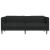 Canapea, 2 locuri, negru, material textil GartenMobel Dekor
