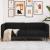 Canapea, 2 locuri, negru, material textil GartenMobel Dekor