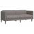 Canapea cu 3 locuri, gri taupe, material textil GartenMobel Dekor
