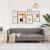 Canapea cu 3 locuri, gri taupe, material textil GartenMobel Dekor