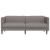 Canapea cu 3 locuri, gri taupe, material textil GartenMobel Dekor