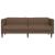 Canapea cu 3 locuri, maro, material textil GartenMobel Dekor