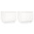 Noptiere, 2 buc., alb, 35x34x32 cm, lemn masiv de pin GartenMobel Dekor