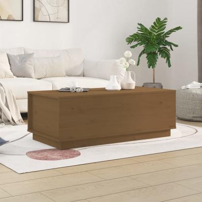 Măsuță de cafea, maro miere, 100x50x35 cm, lemn masiv de pin GartenMobel Dekor