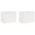 Dulapuri de perete, 2 buc., alb, 45x30x35 cm, lemn masiv de pin GartenMobel Dekor
