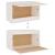 Dulap de perete, alb, 60x30x35 cm, lemn masiv de pin GartenMobel Dekor
