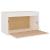 Dulap de perete, alb, 60x30x35 cm, lemn masiv de pin GartenMobel Dekor