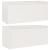 Dulapuri de perete 2 buc. alb, 80x30x35 cm, lemn masiv de pin GartenMobel Dekor