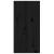 Dulapuri de perete, 2 buc., negru, 30x30x60 cm, lemn masiv pin GartenMobel Dekor